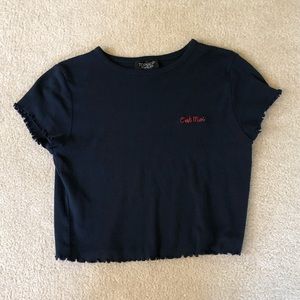 “C’est Moi” Crop Top